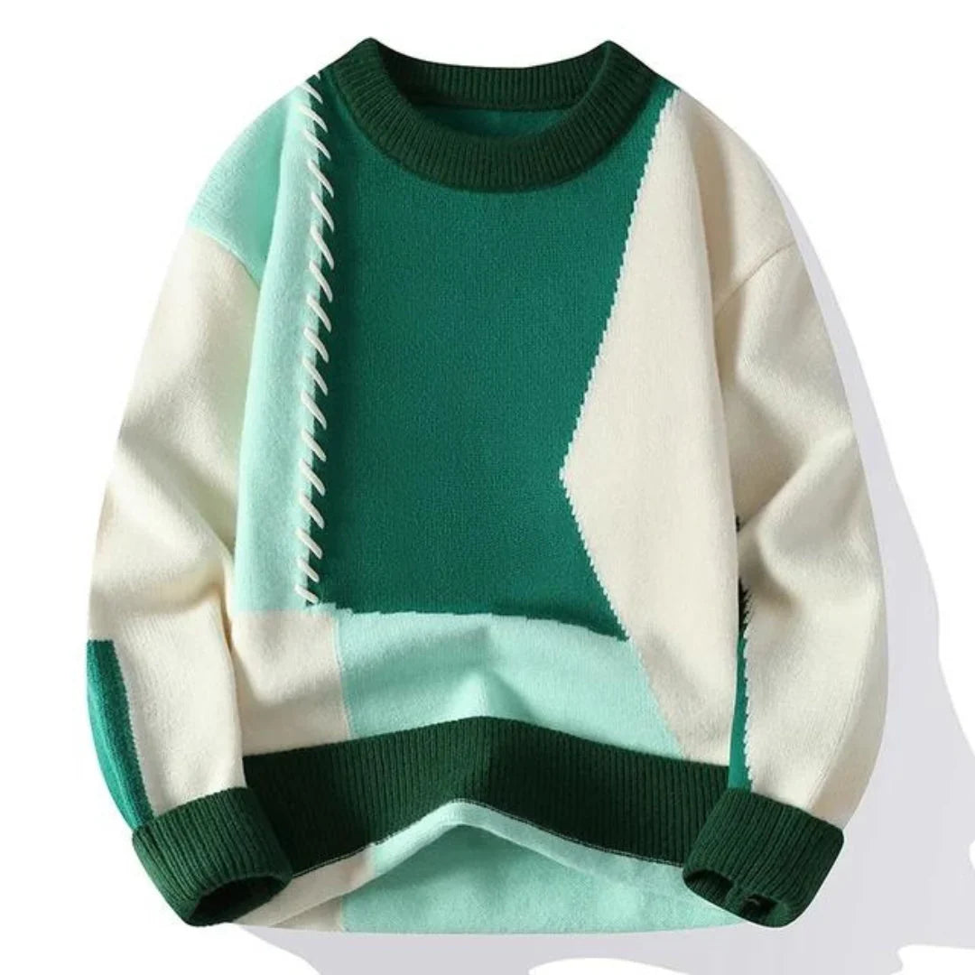 Sandro - Gemütlicher Patchwork-Pullover