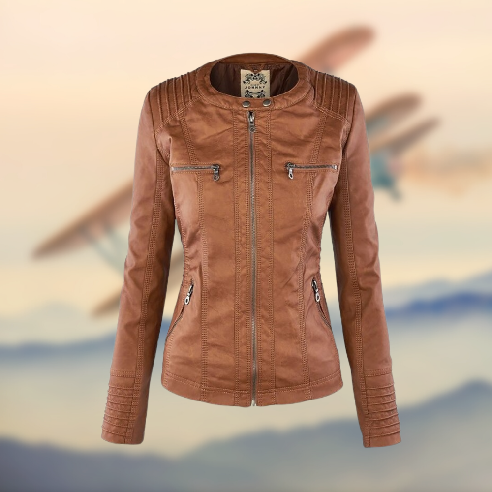 Karolina | Die elegante und einzigartige Lederjacke