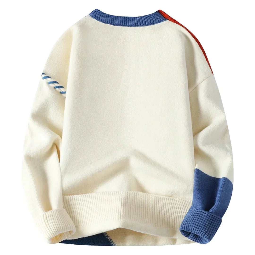 Sandro - Gemütlicher Patchwork-Pullover
