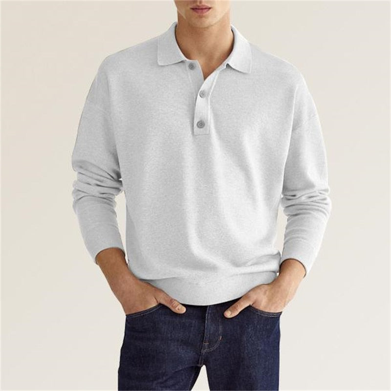 Elegance Polo - Herren Langarm-Polo
