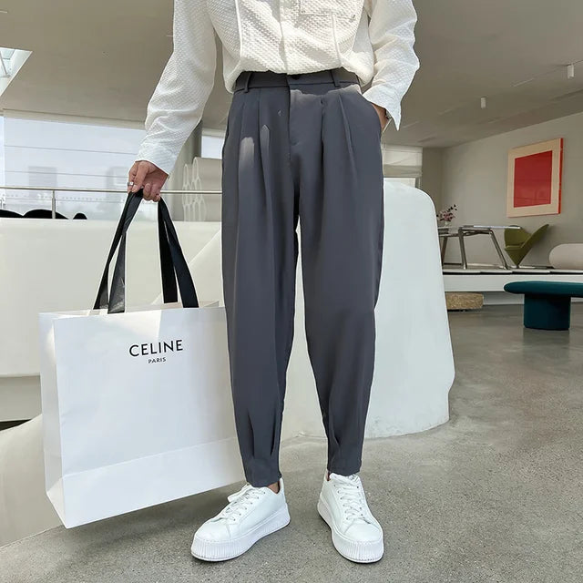 "Flex Elegance" - Anzugshose mit engem Knöchelbund