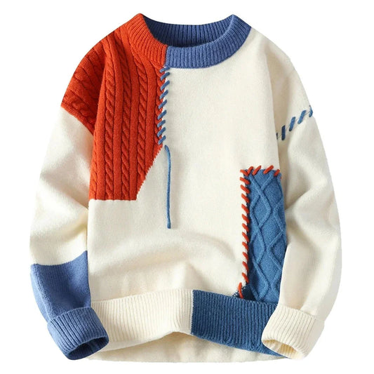 Sandro - Gemütlicher Patchwork-Pullover