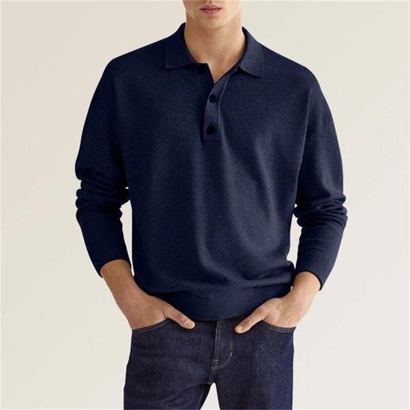 Elegance Polo -  Herren Langarm-Polo